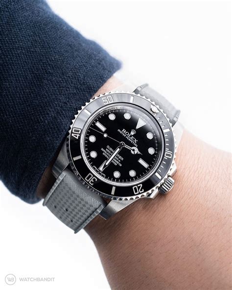 kautschuk armband rolex submariner|rolex submariner no date strap.